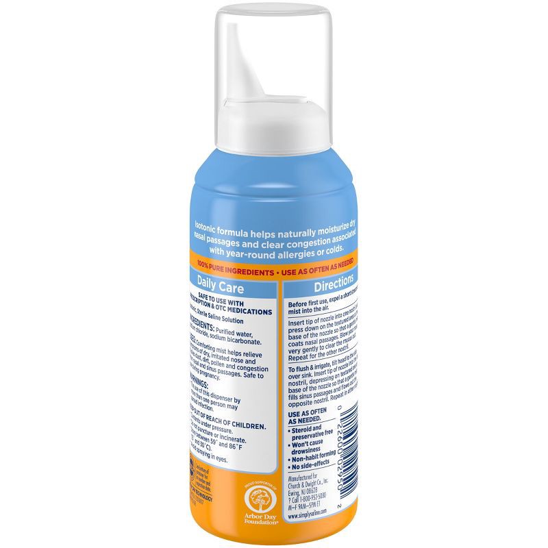slide 2 of 10, Simply Saline Nasal Care Daily Relief Mist Spray - 4.5oz, 4.5 oz