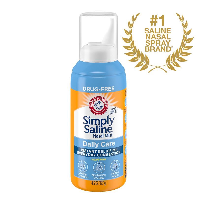 slide 3 of 16, Simply Saline Nasal Care Daily Relief Mist Spray - 4.5oz, 4.5 oz