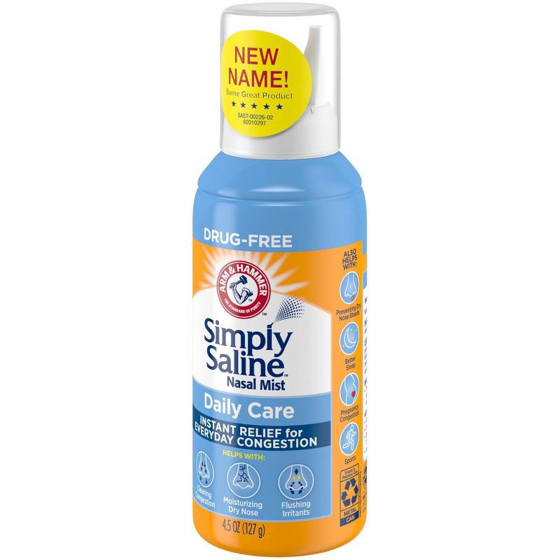 slide 14 of 16, Simply Saline Nasal Care Daily Relief Mist Spray - 4.5oz, 4.5 oz