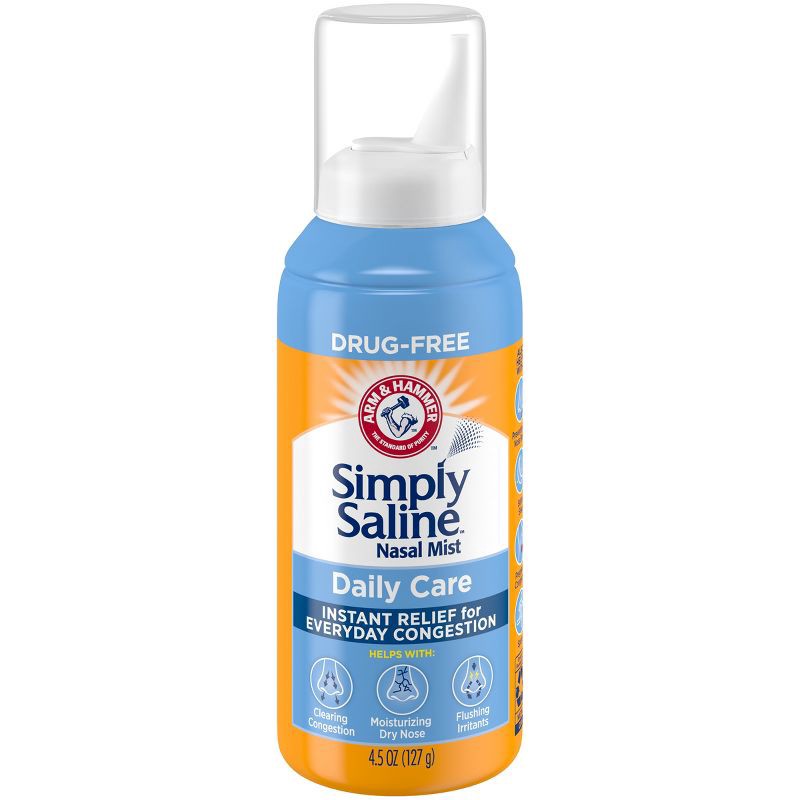 slide 1 of 16, Simply Saline Nasal Care Daily Relief Mist Spray - 4.5oz, 4.5 oz