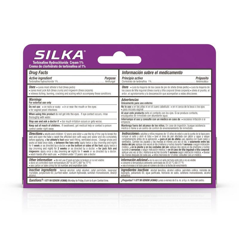 slide 2 of 9, SILKA Athlete's Foot Antifungal Cream 1oz, 1 oz