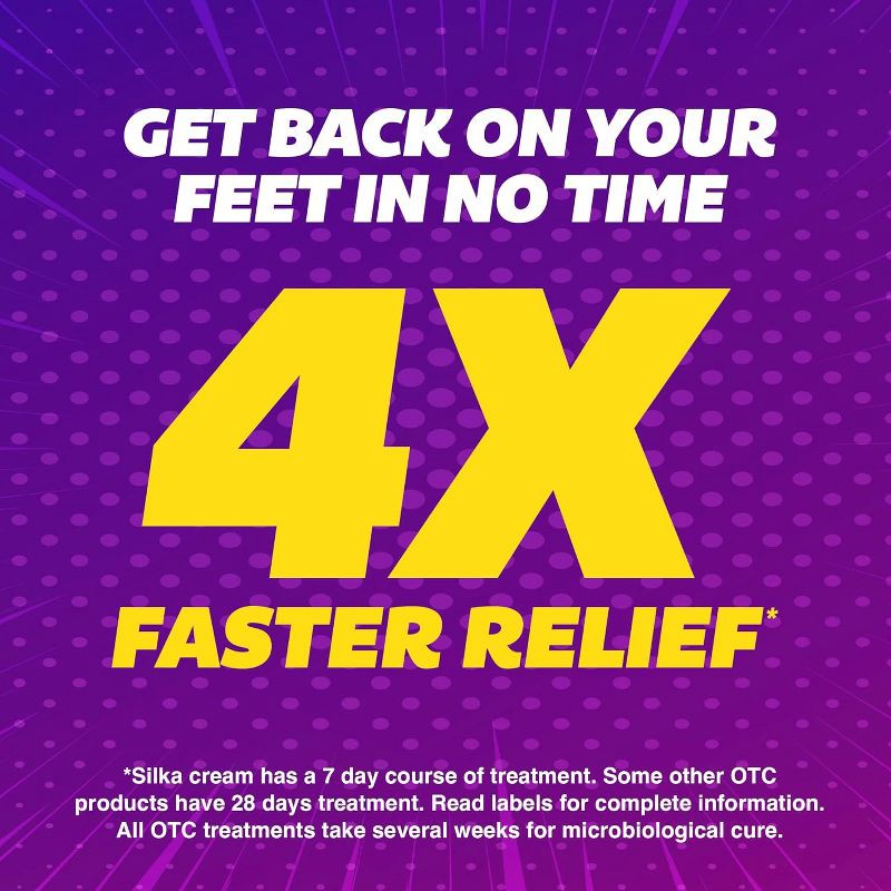 slide 4 of 9, SILKA Athlete's Foot Antifungal Cream 1oz, 1 oz