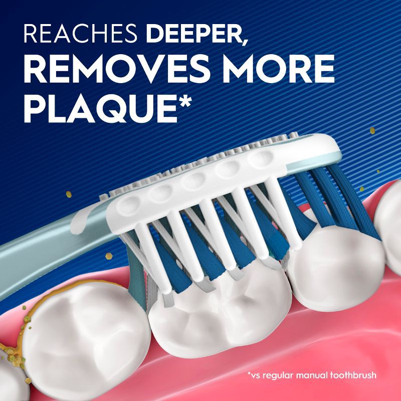 slide 3 of 9, Oral-B CrossAction All In One Toothbrush, Deep Plaque Removal, Soft - 1ct, 1 ct