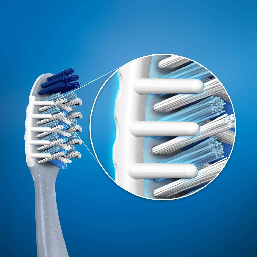 slide 4 of 8, Oral-B Cross Action All In One Toothbrush, Soft, 1 ct