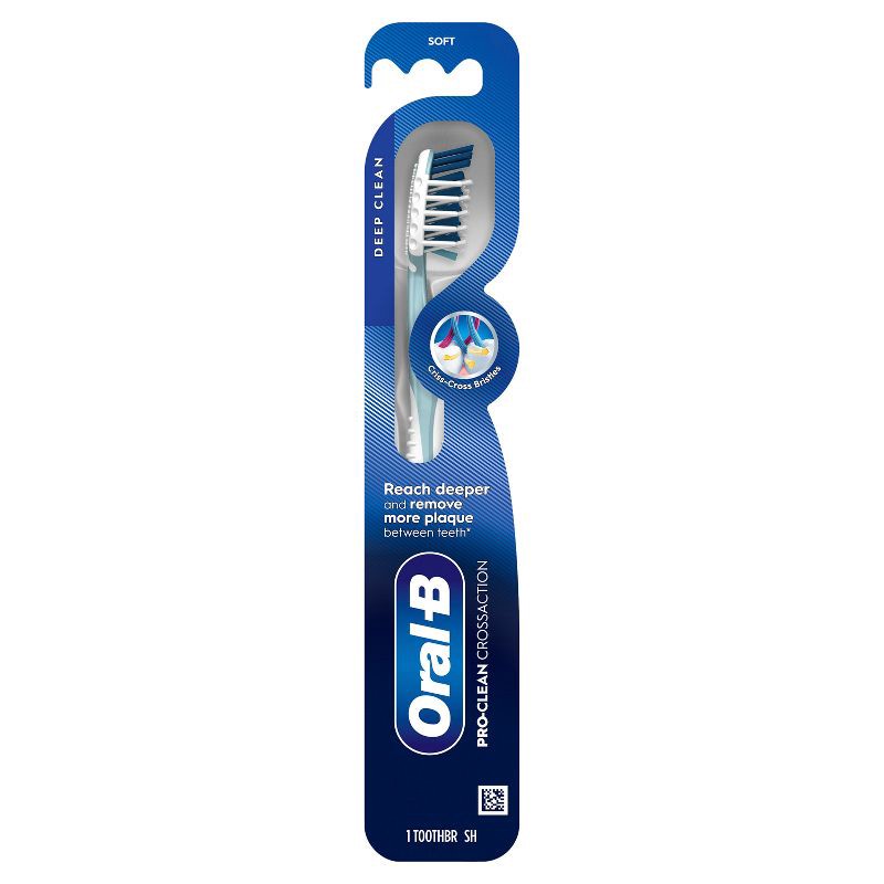 slide 23 of 24, Oral-B CrossAction All In One Toothbrush, Deep Plaque Removal, Soft - 1ct, 1 ct