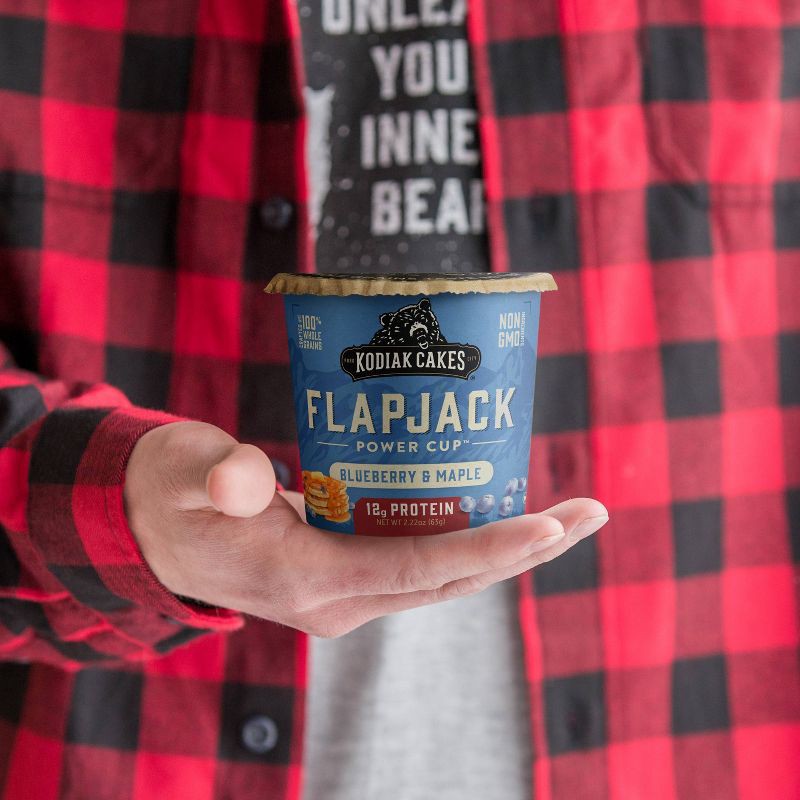 slide 3 of 4, Kodiak Cakes Protein-Packed Single-Serve Flapjack Cup Blueberry & Maple - 2.22oz, 2.22 oz