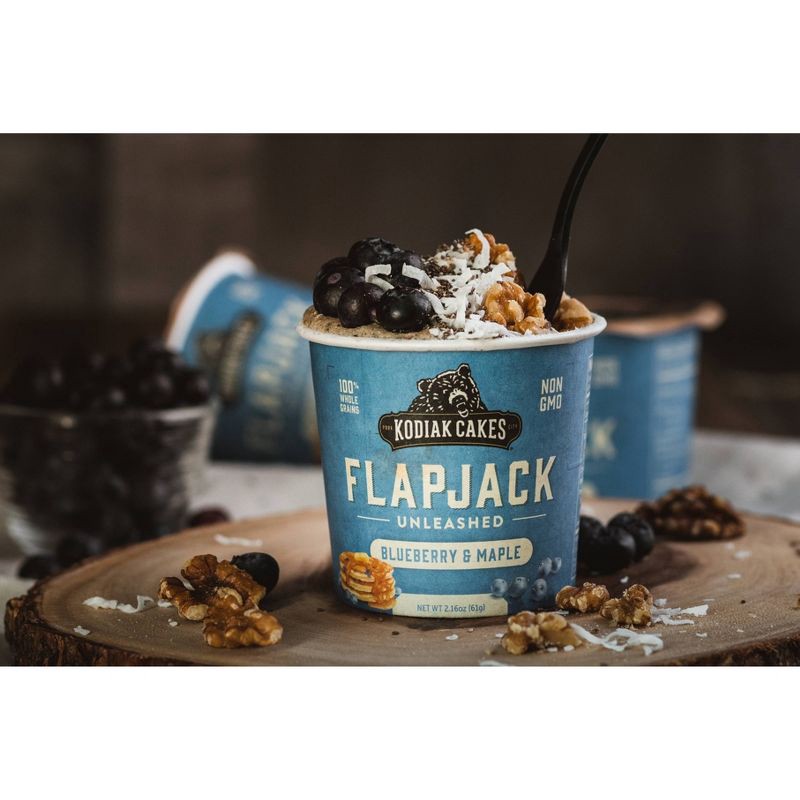 slide 4 of 4, Kodiak Cakes Protein-Packed Single-Serve Flapjack Cup Blueberry & Maple - 2.22oz, 2.22 oz