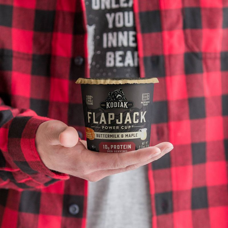 slide 5 of 8, Kodiak Cakes Protein-Packed Single-Serve Flapjack Cup Buttermilk & Maple - 2.15oz, 2.15 oz