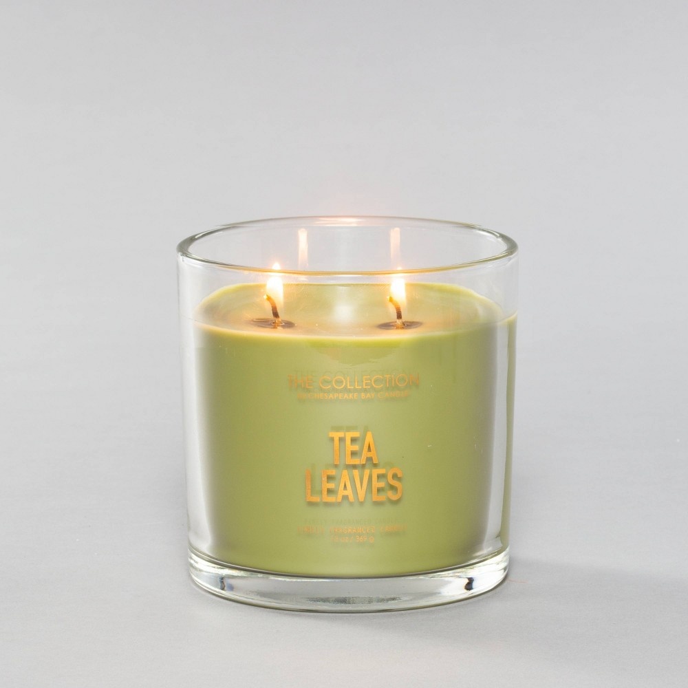 slide 3 of 3, Glass Jar 2-Wick Candle Tea Leaves - The Collection By Chesapeake Bay Candle, 13 oz