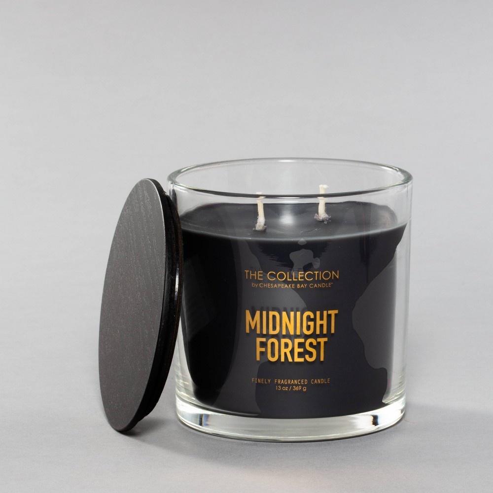 slide 3 of 3, Glass Jar 2-Wick Candle Midnight Forest - The Collection By Chesapeake Bay Candle, 13 oz