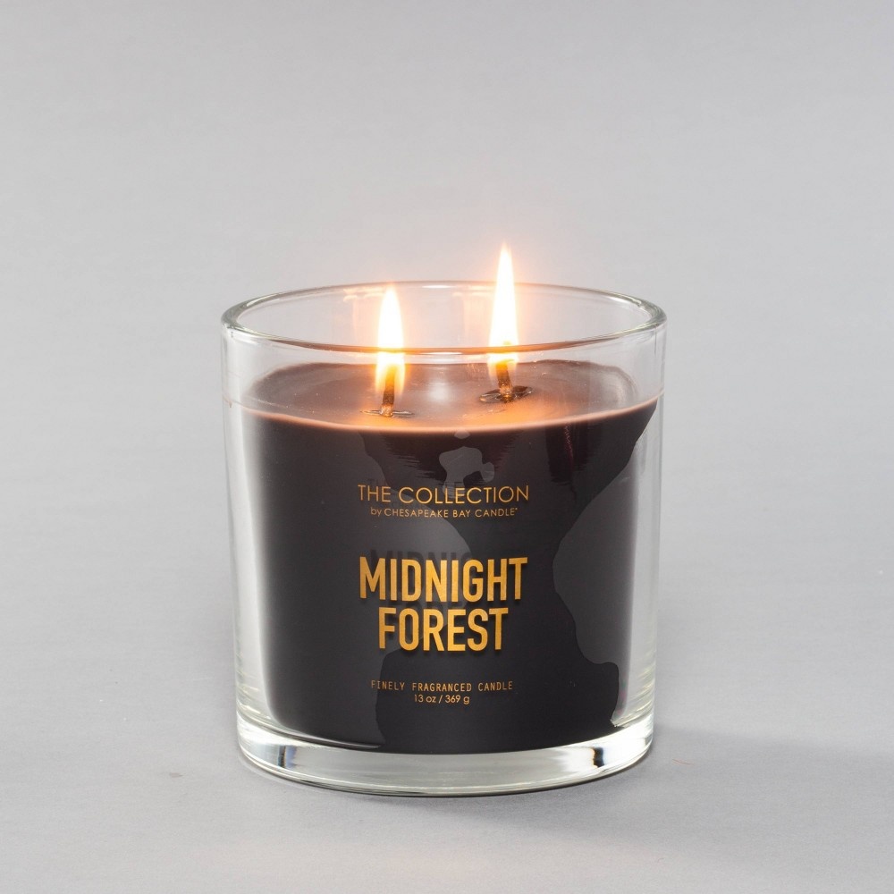 slide 2 of 3, Glass Jar 2-Wick Candle Midnight Forest - The Collection By Chesapeake Bay Candle, 13 oz