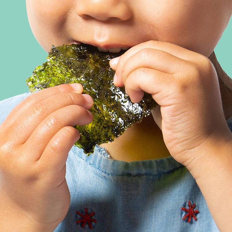 slide 4 of 6, GimMe Organic Roasted Seaweed Snack Sea Salt .35oz, 0.35 oz