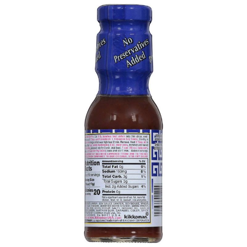 slide 4 of 6, Kikkoman Preservative Free Stir Fry Sauce 11.4oz, 11.4 oz