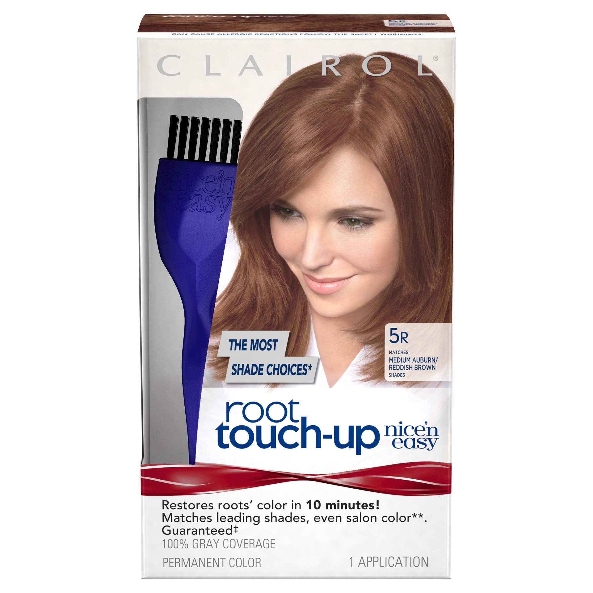 slide 1 of 2, Clairol Nice'n Easy Root Touch-Up 5R/RB Medium Auburn/Medium Reddish Brown , 1 ct