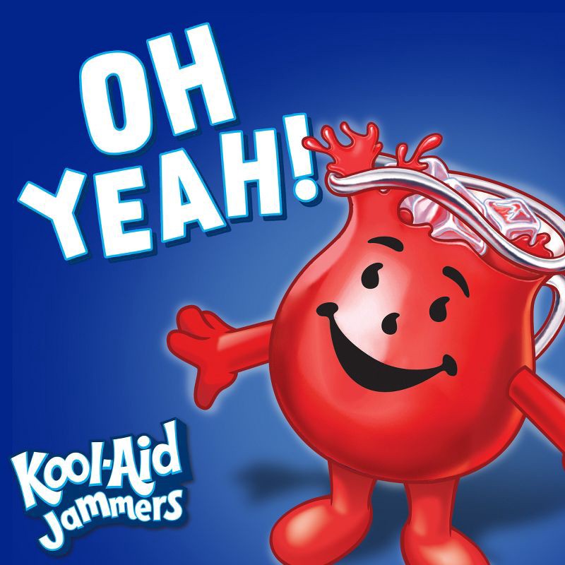 slide 6 of 10, Kool-Aid Jammers Blue Raspberry Juice Drinks - 10pk/6 fl oz Pouches, 10 ct; 6 fl oz