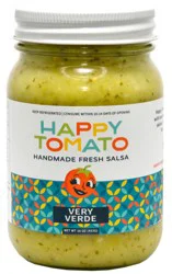 Happy Tomato Fresh Foods Very Verde Handmade Fresh Salsa