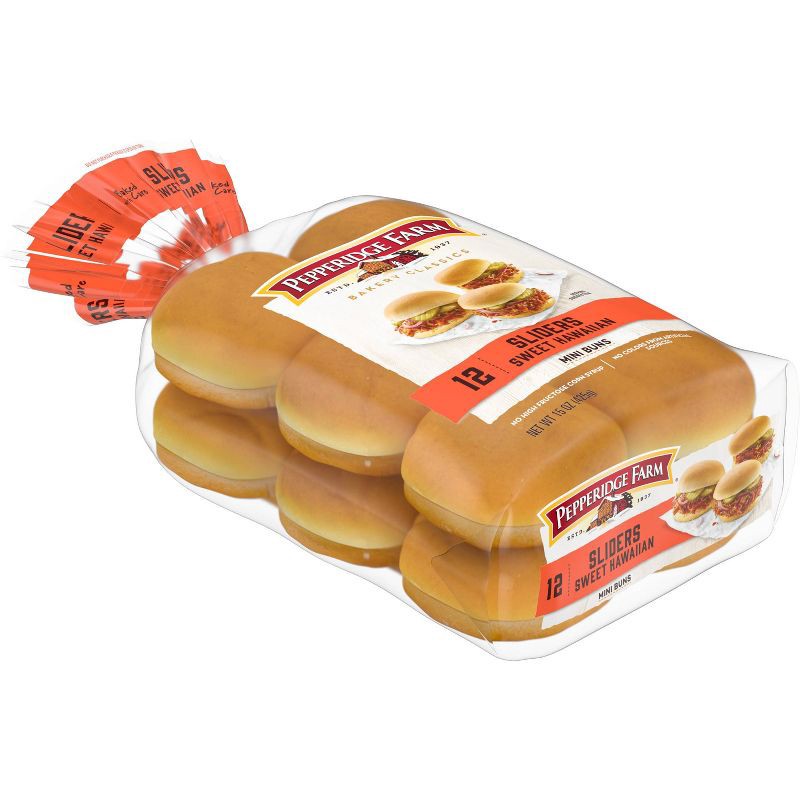 slide 7 of 8, Pepperidge Farm Bakery Classics Sweet Hawaiian Slider Buns - 15oz/12ct, 12 ct; 15 oz