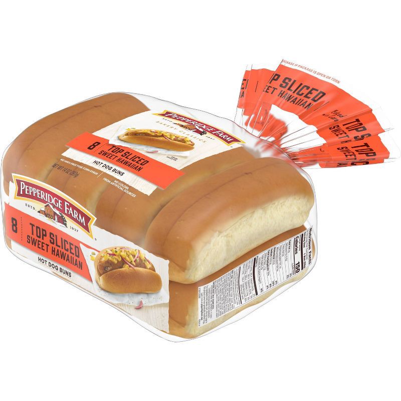 slide 8 of 8, Pepperidge Farm Bakery Classics Top Sliced Sweet Hawaiian Hot Dog Buns - 14oz/8ct, 8 ct; 14 oz