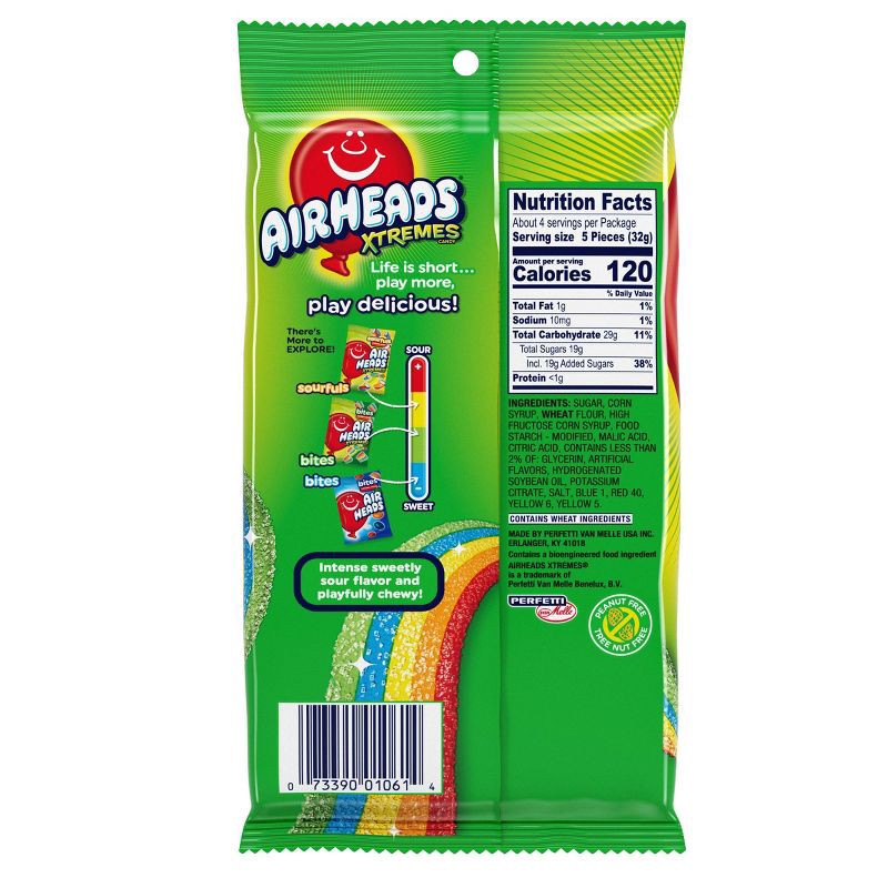 slide 3 of 4, Airheads Extremes Rainbow Berry Sour Chewy Candy - 4.5oz, 4.5 oz