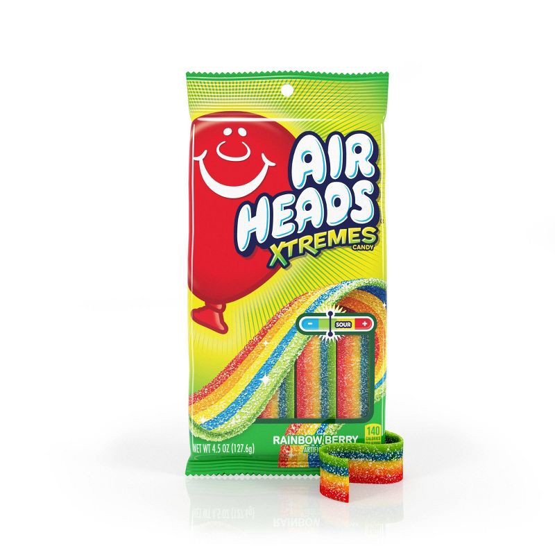 slide 4 of 4, Airheads Extremes Rainbow Berry Sour Chewy Candy - 4.5oz, 4.5 oz
