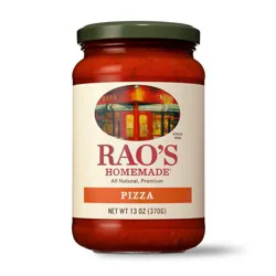 Rao's Homemade Classic Pizza Sauce Premium Quality All Natural Keto Friendly Slow-Simmered - 13oz