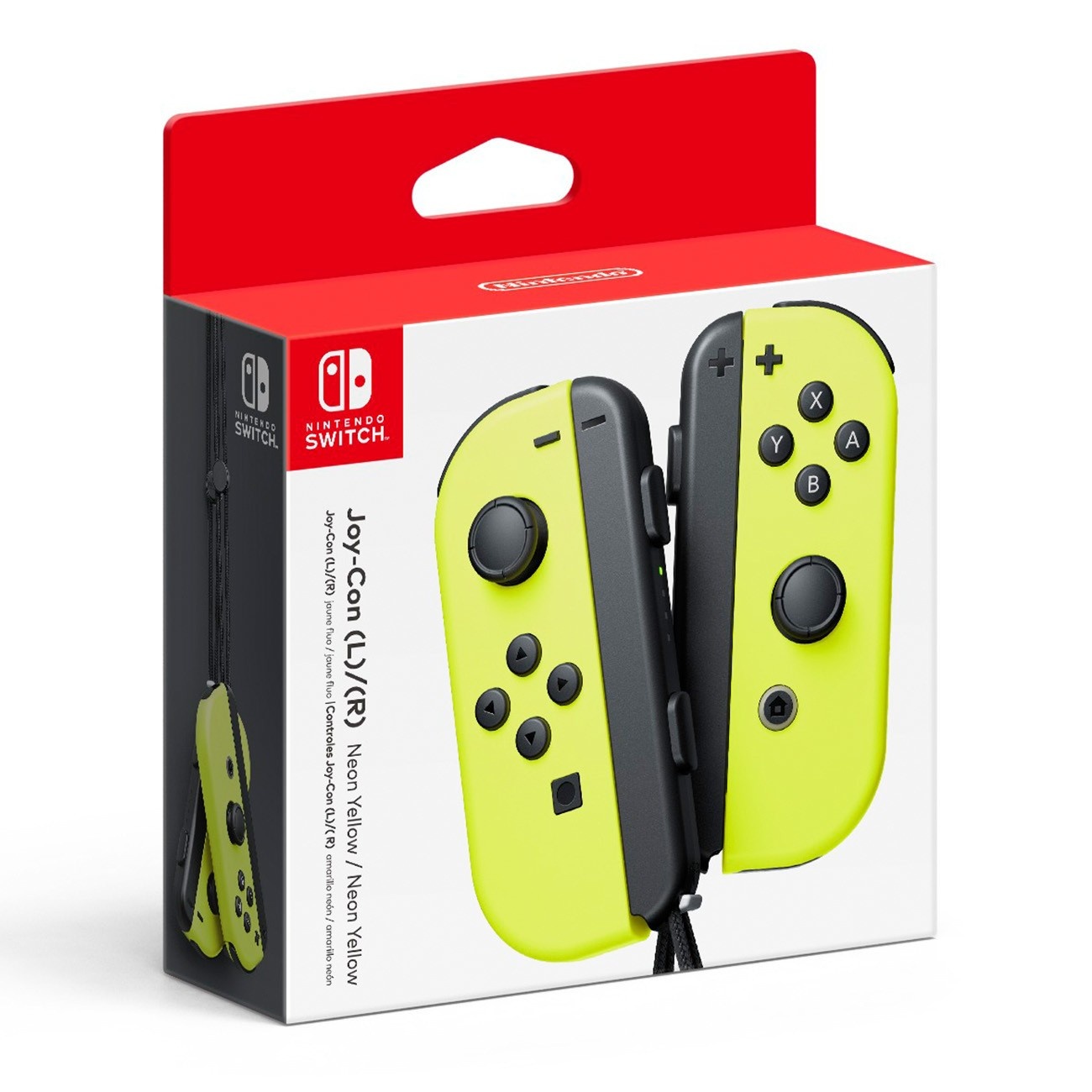 slide 1 of 2, Nintendo Neon Yellow Joy-ConL/R, 1 ct