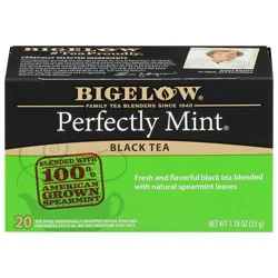 Bigelow Tea, Perfectly Mint, Classic, Tea Bags
