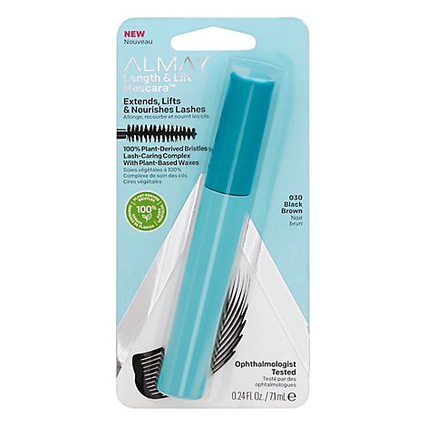 slide 1 of 1, Almay Length & Lift Mascara 030 Black Brown - .24 Fl. Oz., 0.24 fl oz