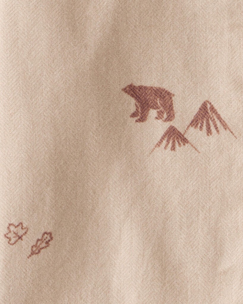 slide 2 of 2, Oshkosh Toddler Boy Outdoor Camping Button-Down Shirt - Tan Beige 2T, 1 ct