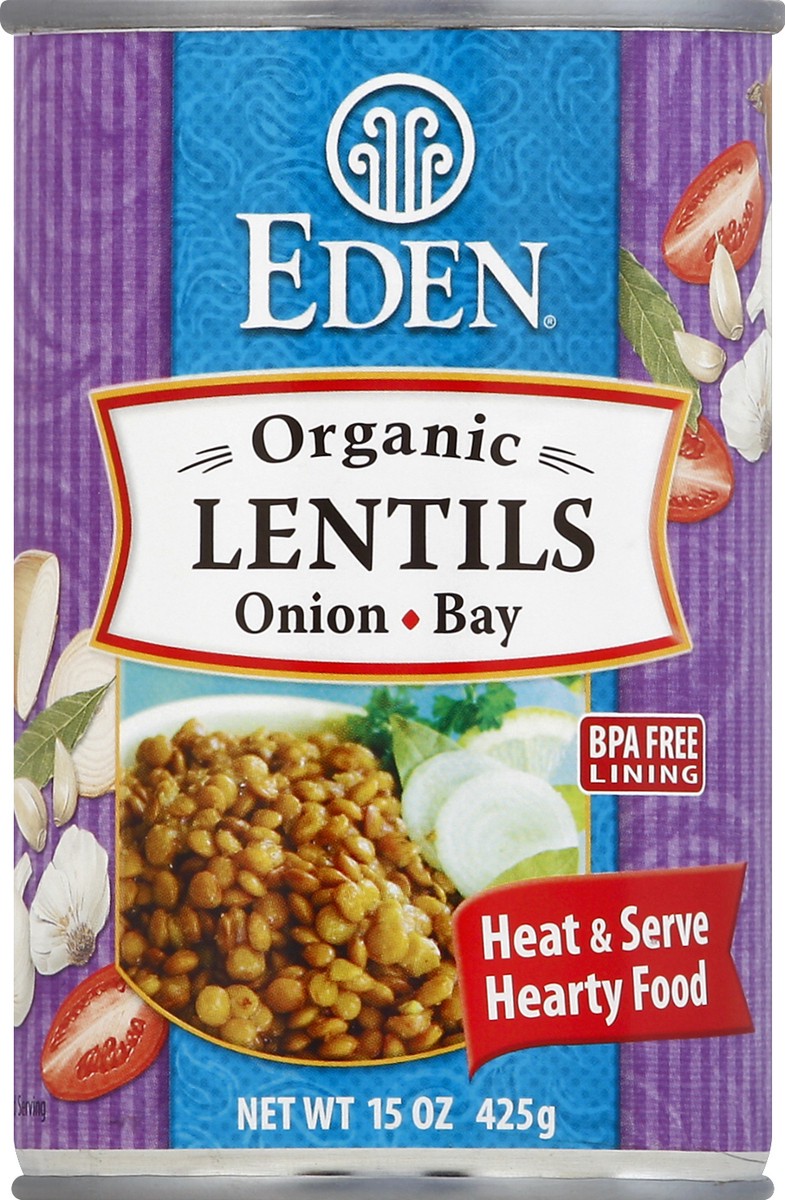 slide 1 of 3, Eden Foods Lentils 15 oz, 15 oz