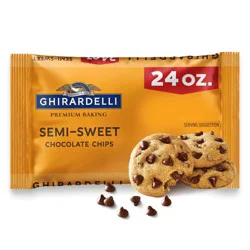 GHIRARDELLI Premium Baking Semi-Sweet Chocolate Chips - 24oz