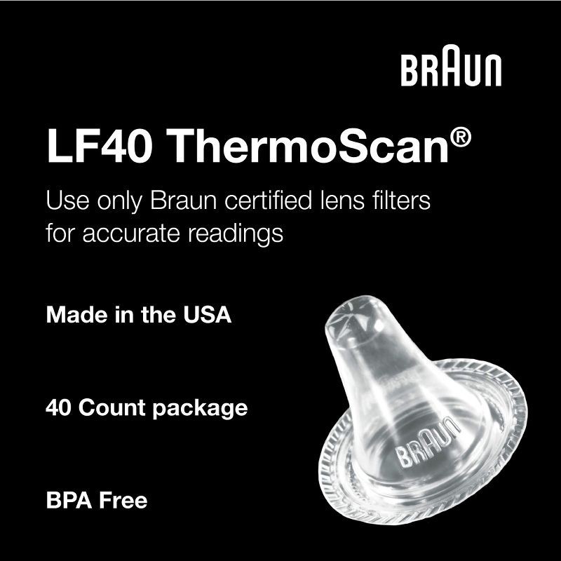 slide 3 of 7, Braun ThermoScan Lens Filters - 40ct, 40 ct