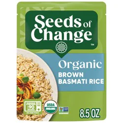 Seeds of Change Organic Brown Basmati Rice Microwavable Pouch - 8.5oz