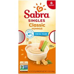 Sabra Classic Hummus Singles - 12oz/6ct