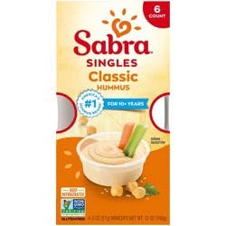 Sabra Classic Hummus Singles - 12oz/6ct