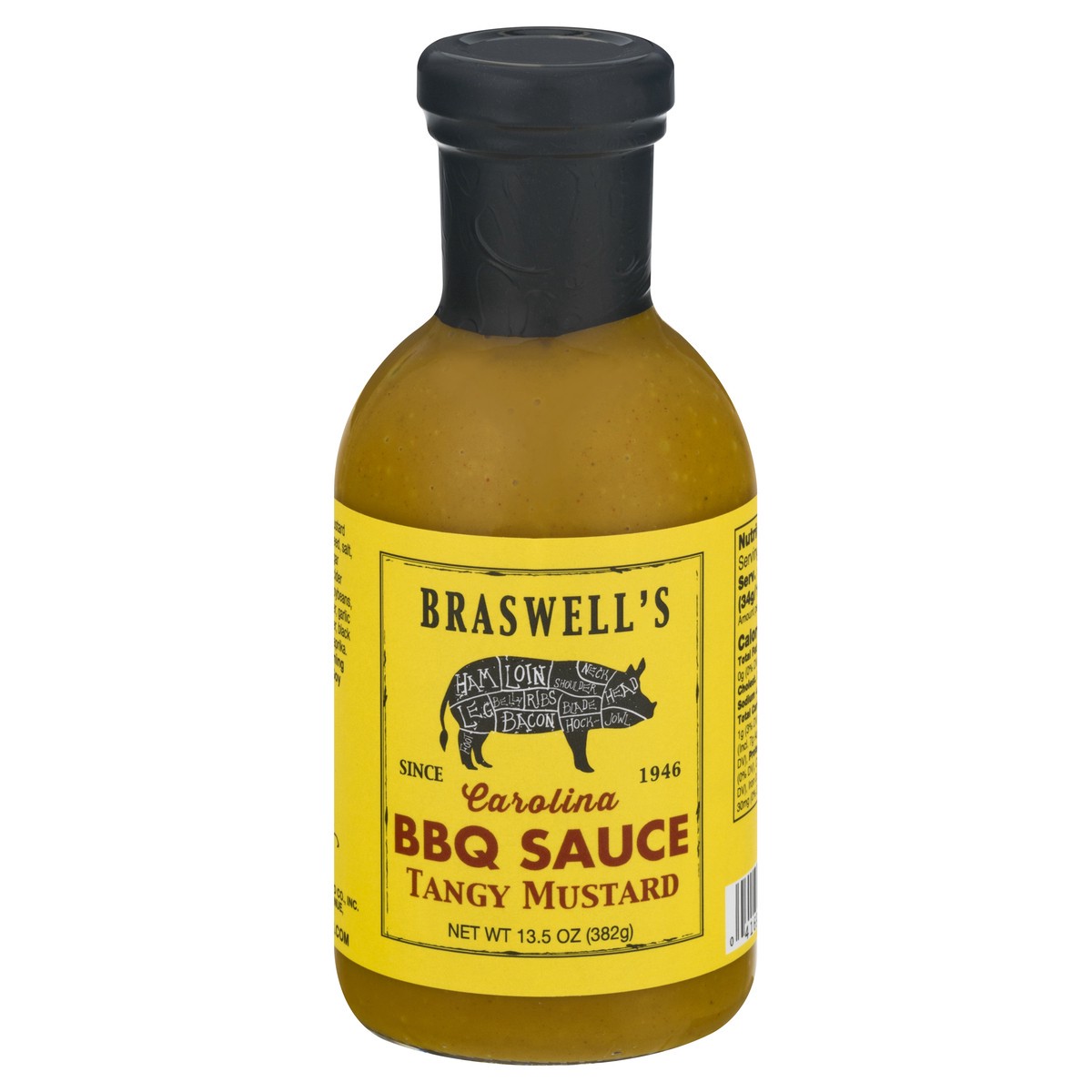 slide 4 of 12, Braswell's Tangy Mustard Bbq Sauce, 13.5 oz