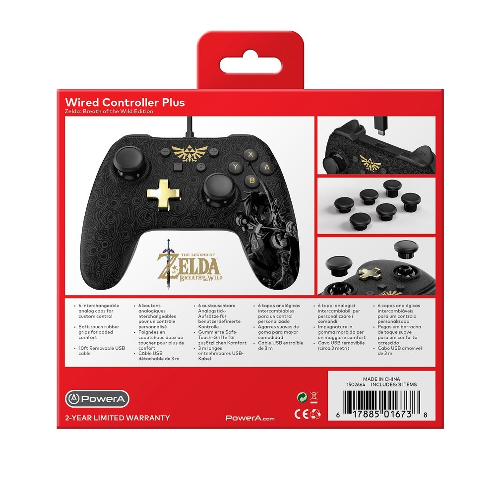 slide 3 of 4, Nintendo Switch Wired Controller Plus - Zelda: Breath of the Wild, 1 ct