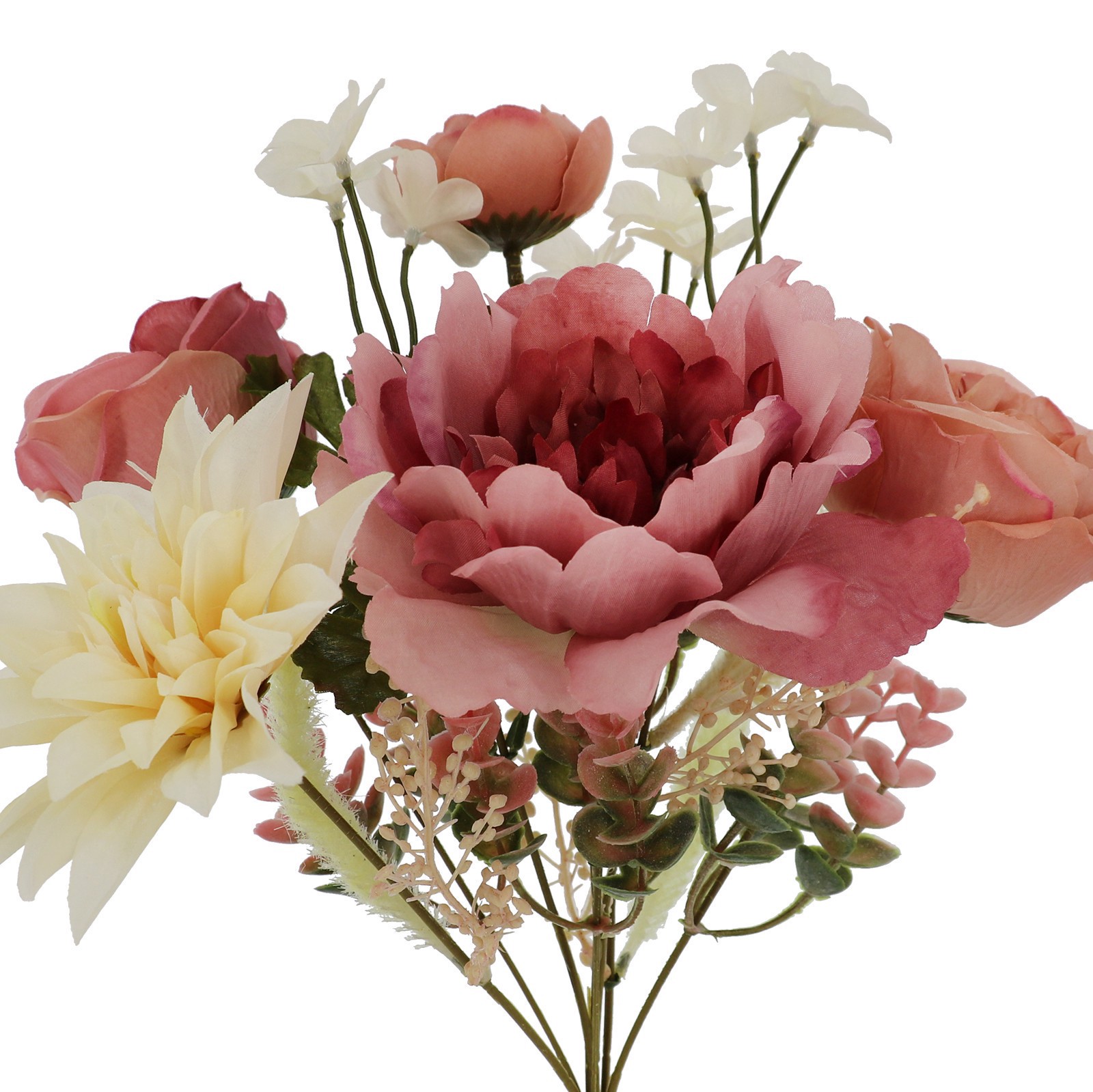 slide 2 of 2, 15" Pink Rose & Dahlia Mix Deluxe Bush By Ashland, 15 in