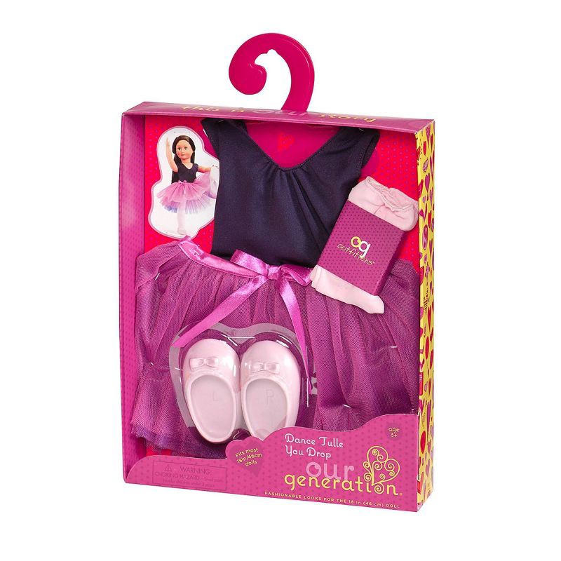 slide 3 of 4, Our Generation Ballet Outfit for 18" Dolls - Dance Tulle You Drop, 1 ct