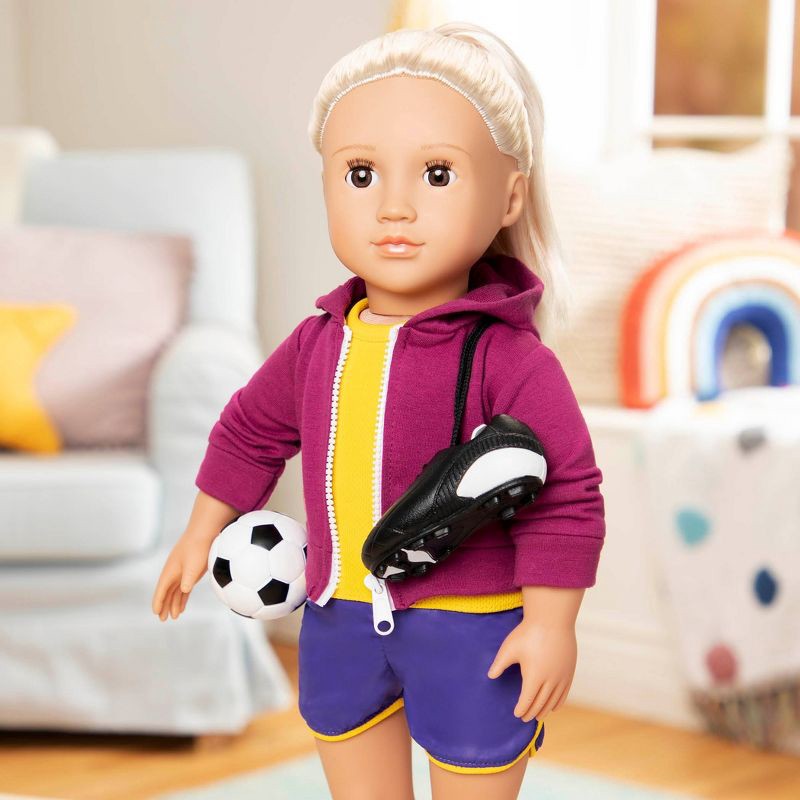 slide 2 of 3, Our Generation Soccer Outfit for 18" Dolls - Team Player, 1 ct