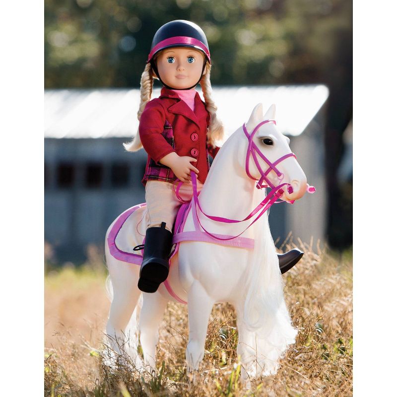 slide 2 of 5, Our Generation Lily Anna with Horseback Riding Outfit & Book 18" Posable Doll, 1 ct