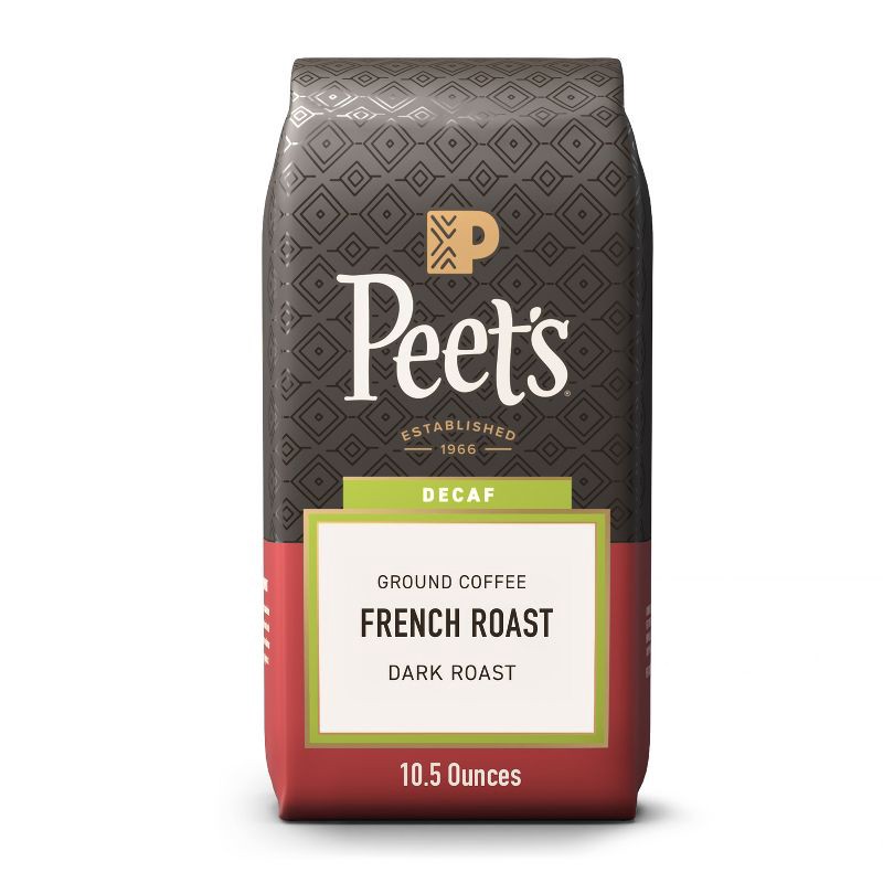 slide 1 of 11, Peet's Coffee Peet's Decaf French Dark Roast Ground Coffee - 10.5oz, 10.5 oz