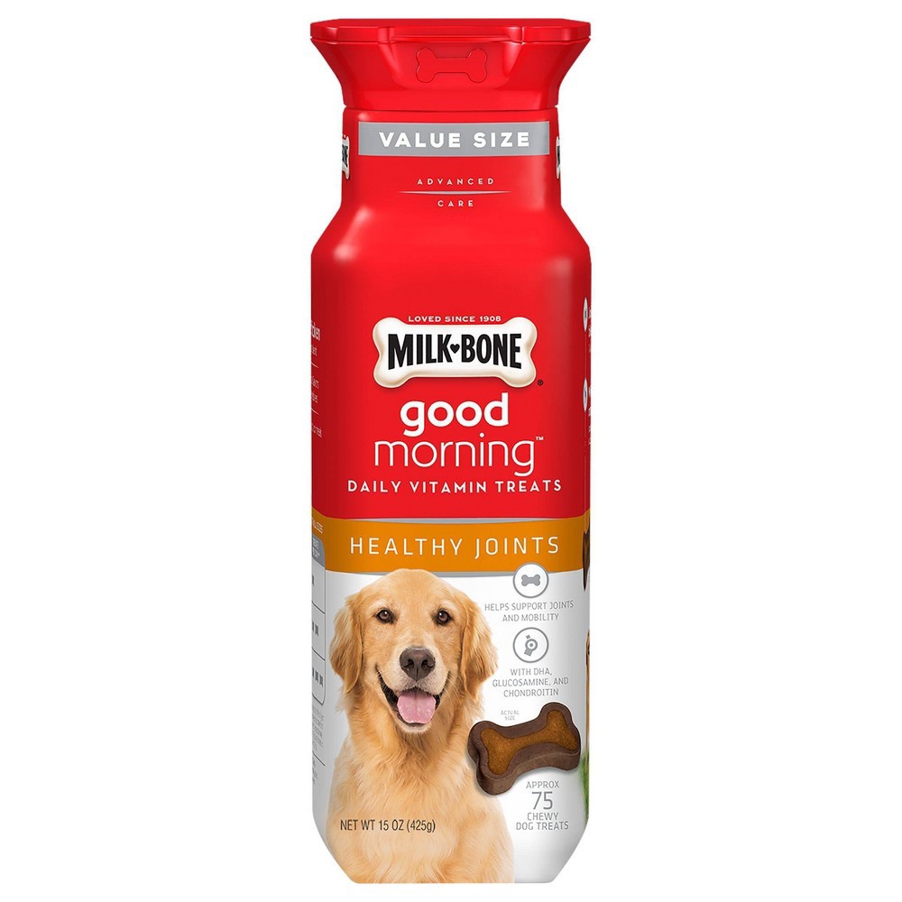 slide 2 of 3, Milk-Bone Good Morning Healthy Joints Chicken Flavor Daily Vitamin Treats for Dogs - 15oz, 15 oz