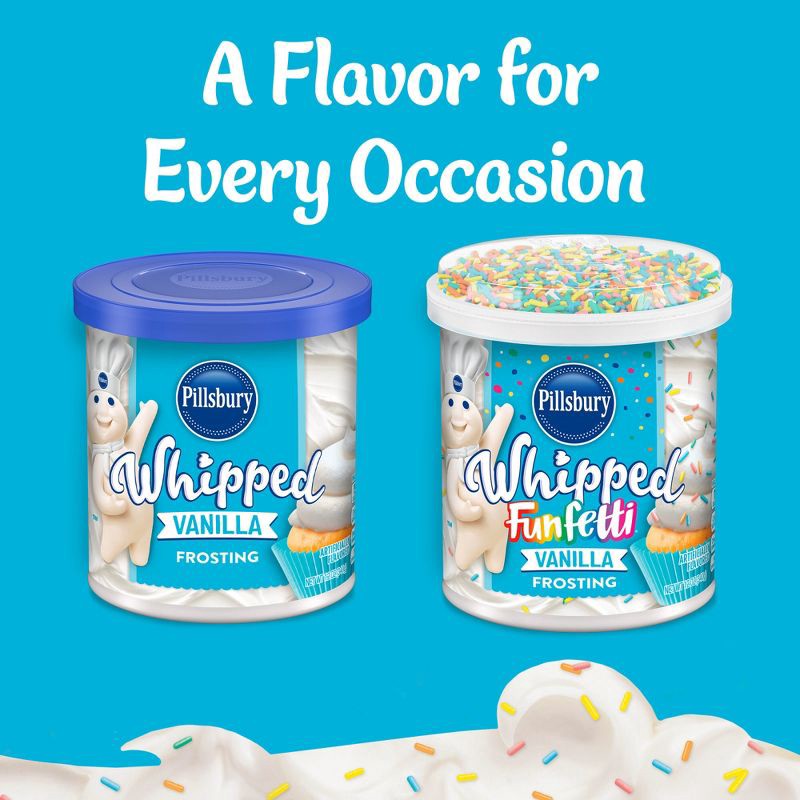 slide 7 of 9, Pillsbury Whipped Funfetti Vanilla Frosting - 12oz, 12 oz