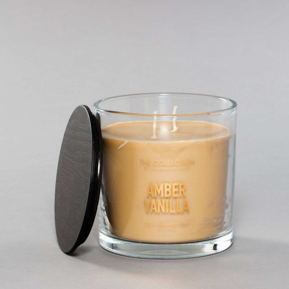 slide 2 of 3, 13oz Glass Jar 2-Wick Candle Amber Vanilla - The Collection By Chesapeake Bay Candle, 13 oz