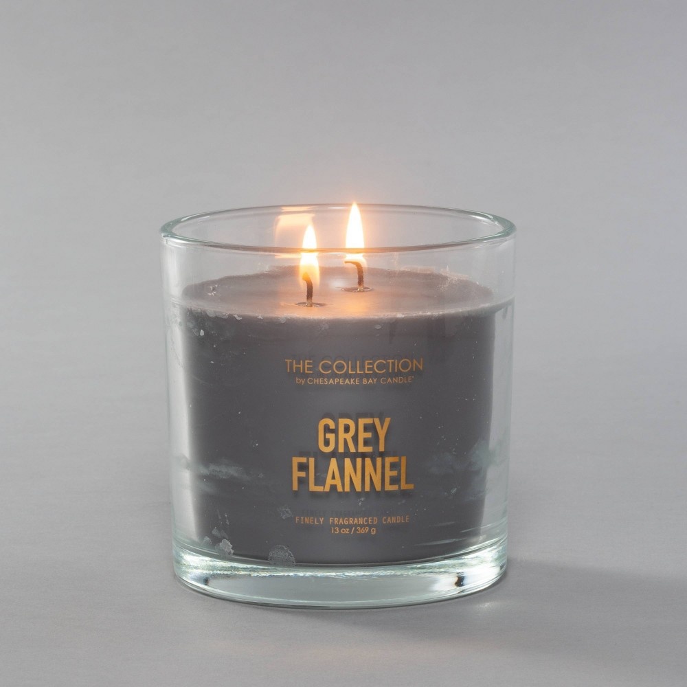 slide 3 of 3, Glass Jar Candle Gray Flannel - The Collection By Chesapeake Bay Candle, 13 oz