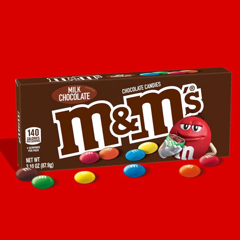 slide 2 of 8, M&M's Milk Chocolate Candy - 3.1oz, 3.1 oz