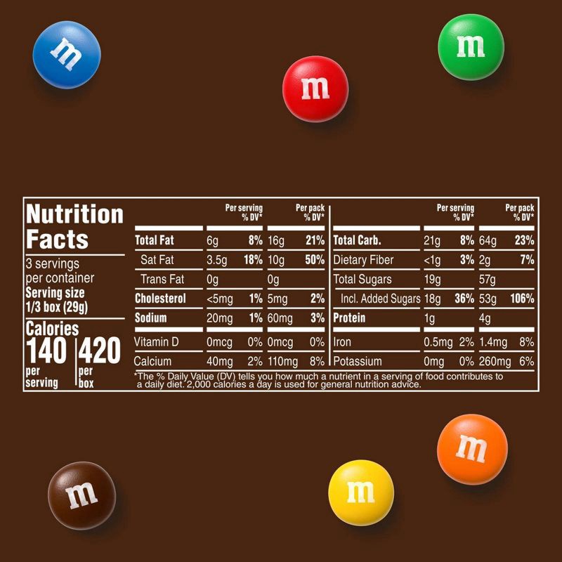 slide 8 of 11, M&M's Milk Chocolate Candy - 3.1oz, 3.1 oz