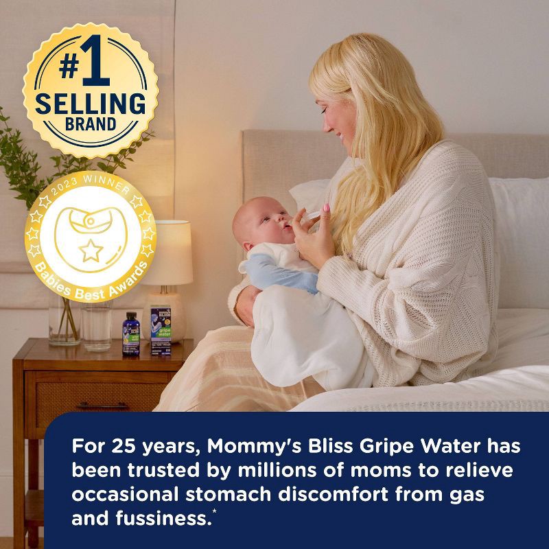 slide 5 of 10, Mommy's Bliss Gripe Water Night Time for Colic, Gas or Stomach Discomfort - 4 fl oz, 4 fl oz