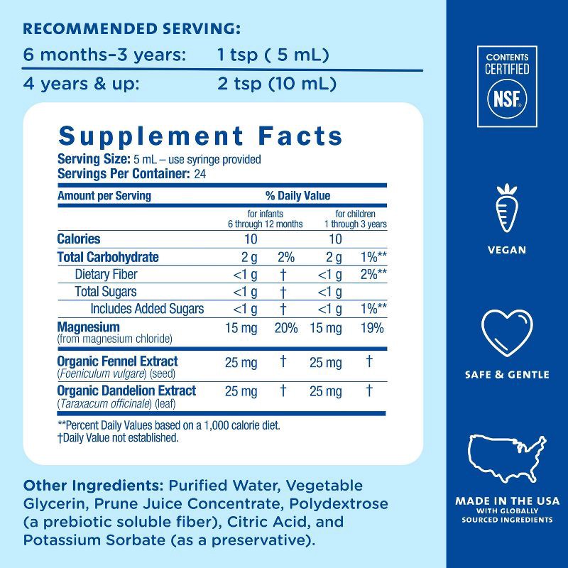 slide 6 of 9, Mommy's Bliss Baby Constipation Ease + Prebiotics - 4oz (24 servings), 4 oz, 24 servings